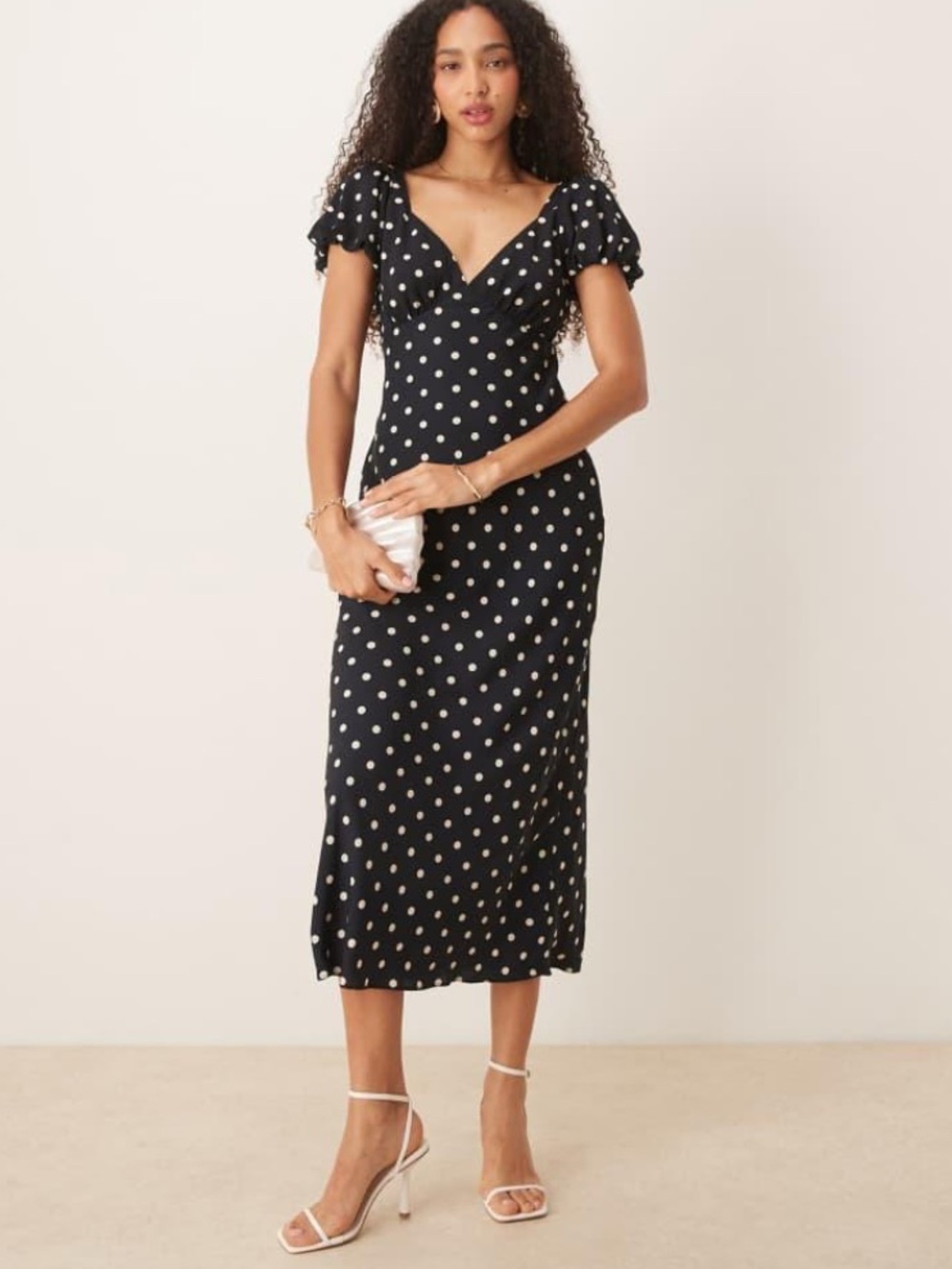 Abercrombie and Fitch size XL midi polkadot dress